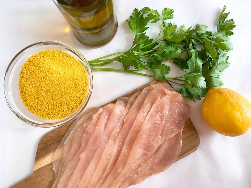 Breaded Chicken Cutlets - Ingredients