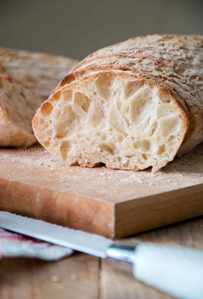 Homemade Ciabatta Bread {Step by Step}