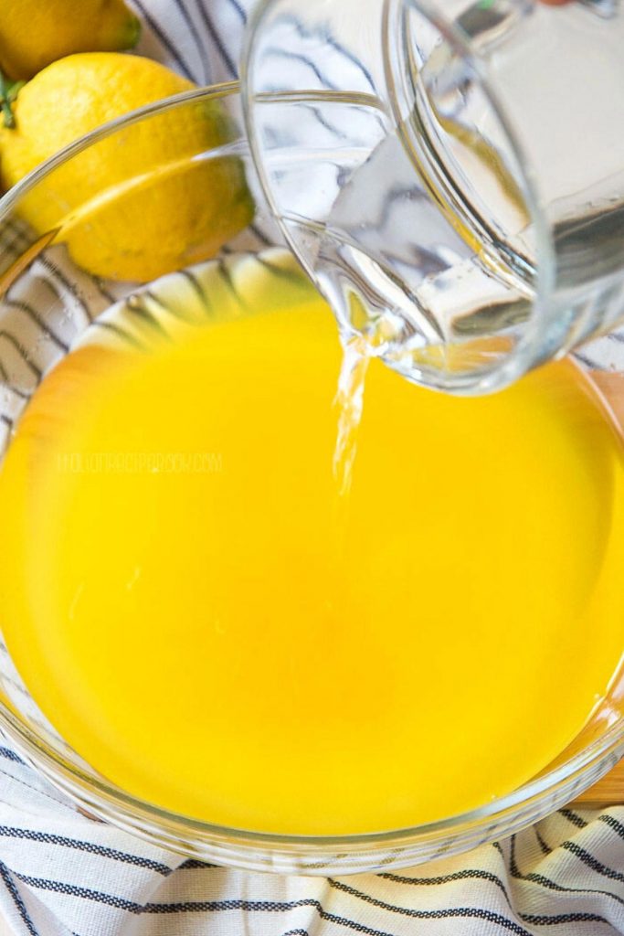 add sugar syrup to limoncello