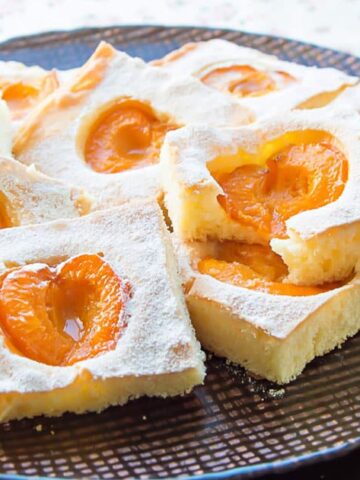 Fresh Apricot Squares Pie