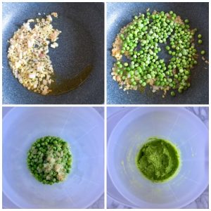 Pea Cream Sauce for pasta - Step1