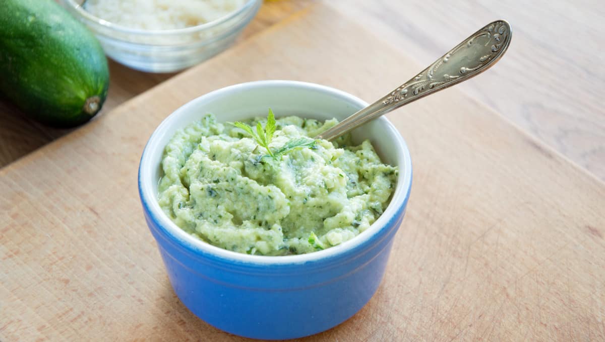 Raw Zucchini & Mint Pesto Sauce
