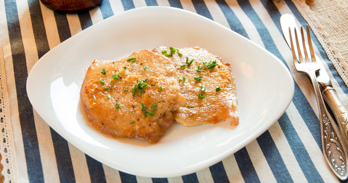 Pork Scaloppine in Beer and Butter Sauce
