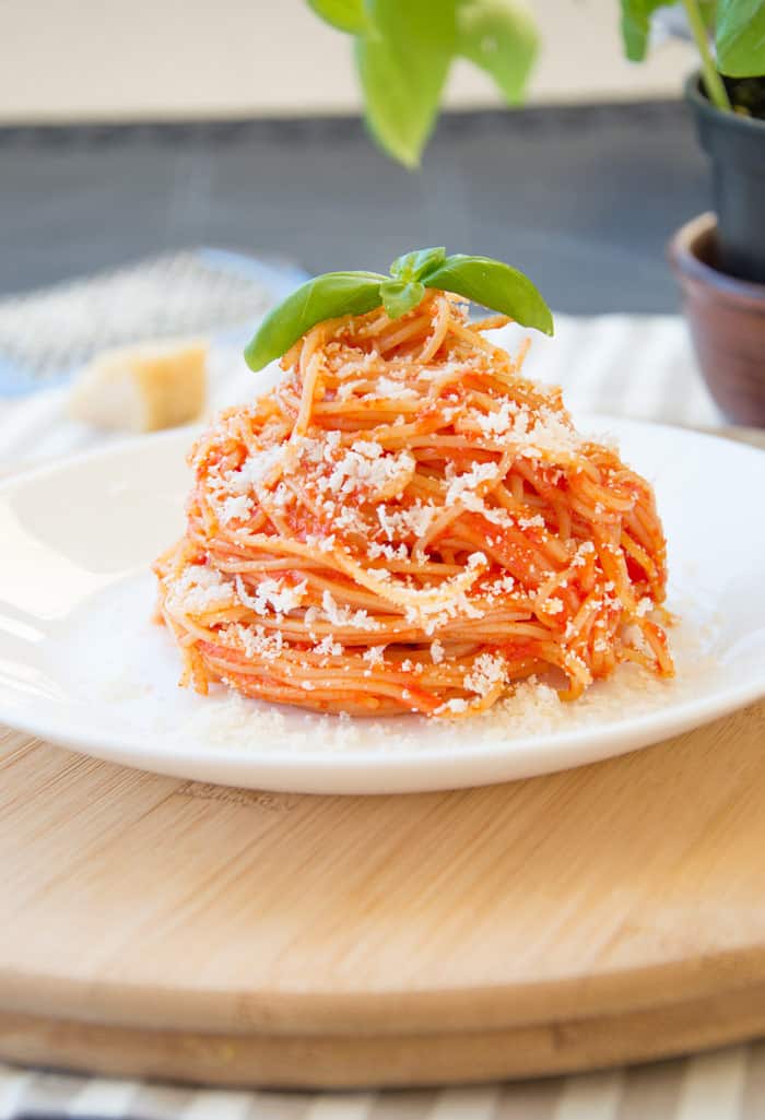 Capellini {Angel Hair} Pasta Al Pomodoro