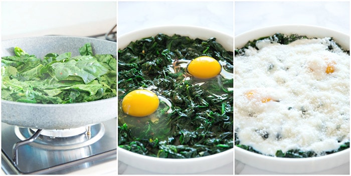 Baked Spinach Florentine - Step By Step Recipe