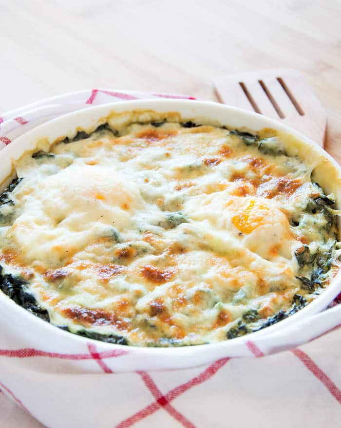 Simple & Easy Baked Spinach Florentine