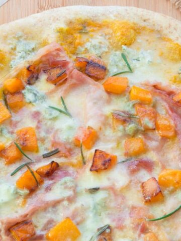 Pizza with Pumpkin and Gorgonzola
