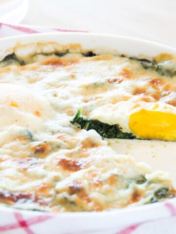 Baked Spinach Florentine Style