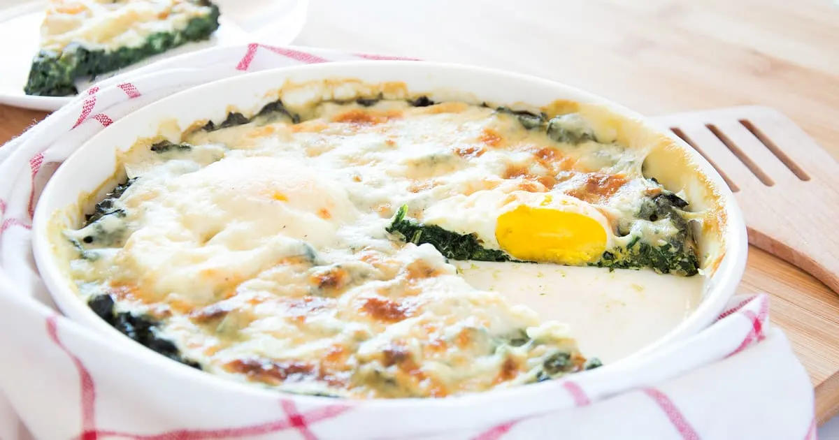 Baked Spinach Florentine Style