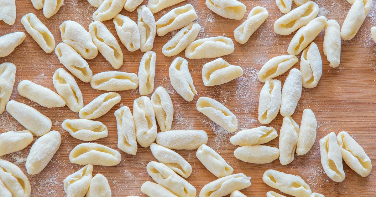 homemade cavatelli in 3 easy steps