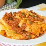 Pappardelle Bolognese {Recipe}