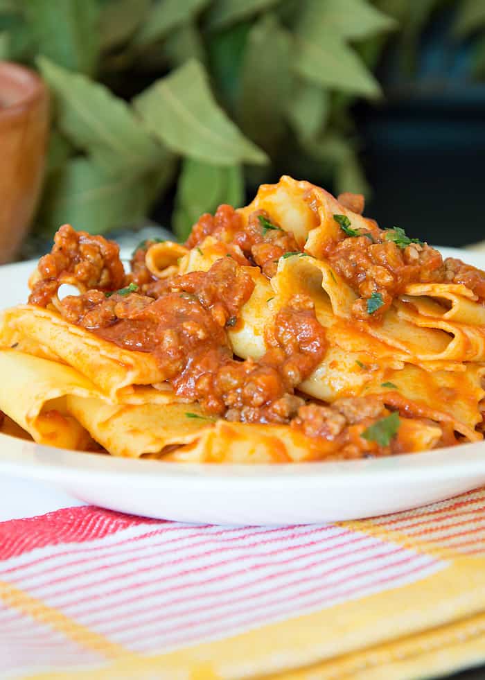 Pappardelle Bolognese {Recipe}