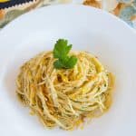 Lemon Capellini with Bottarga Sauce {ONLY 10 MIN, SUPER YUM}