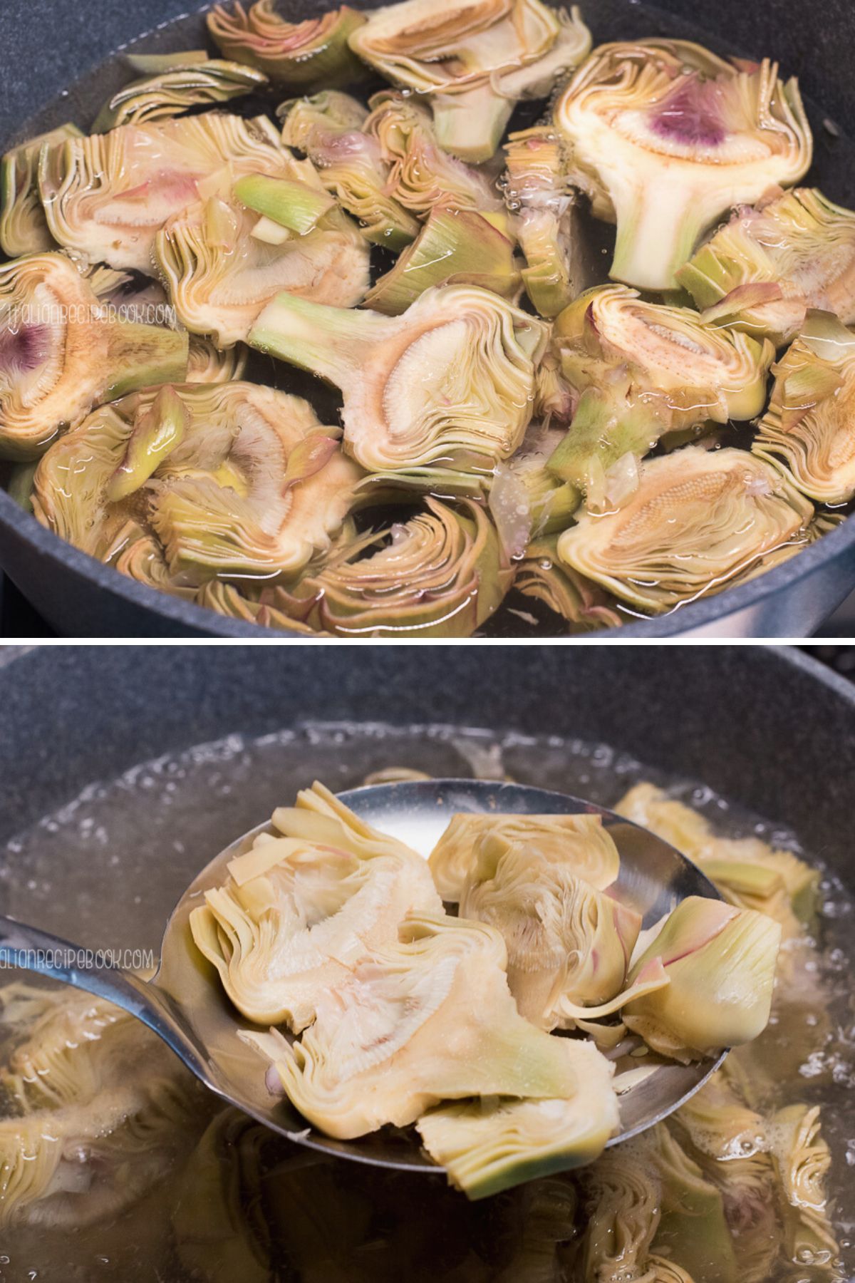 boiling artichokes