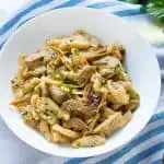 Cavatelli Pasta with Artichokes {SUPER YUM}