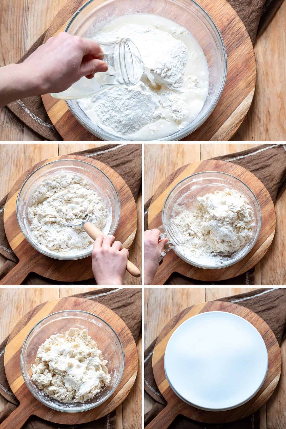 Preparing sfogliatelle rough dough.