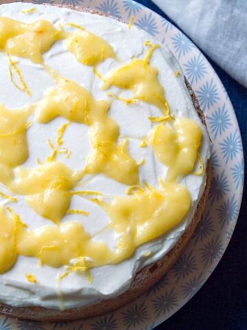 Lemon Layer Cake with Mascarpone & Lemon Curd {Yum-Yum!!}