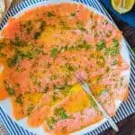 Salmon Carpaccio {Using Fresh or Smoked Salmon}