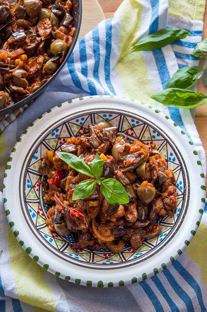 Sicilian Eggplant Caponata {Authentic Recipe}