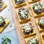 Polenta Squares with Mushroom Ragu