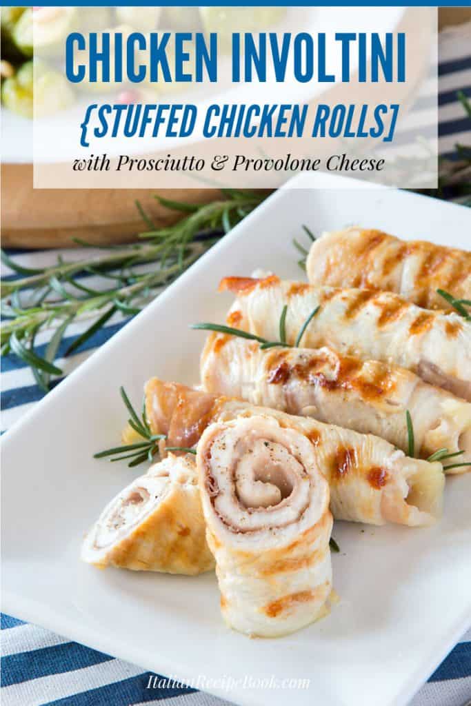 Chicken Involtini Stuffed With Prosciutto & Provolone Cheese {YUM!!}