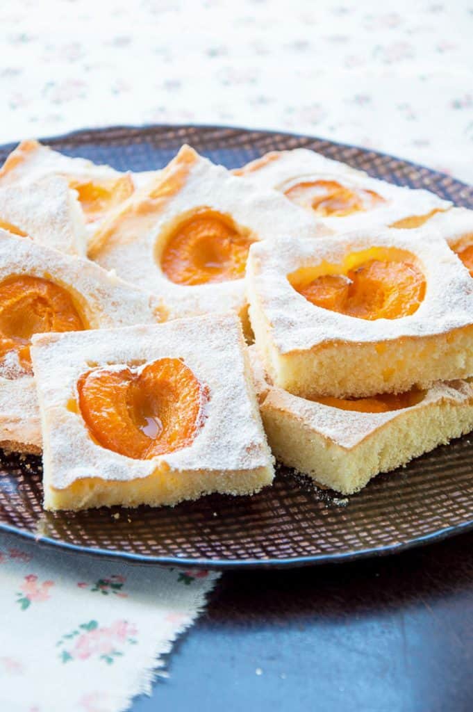 Fresh Apricot Squares Pie