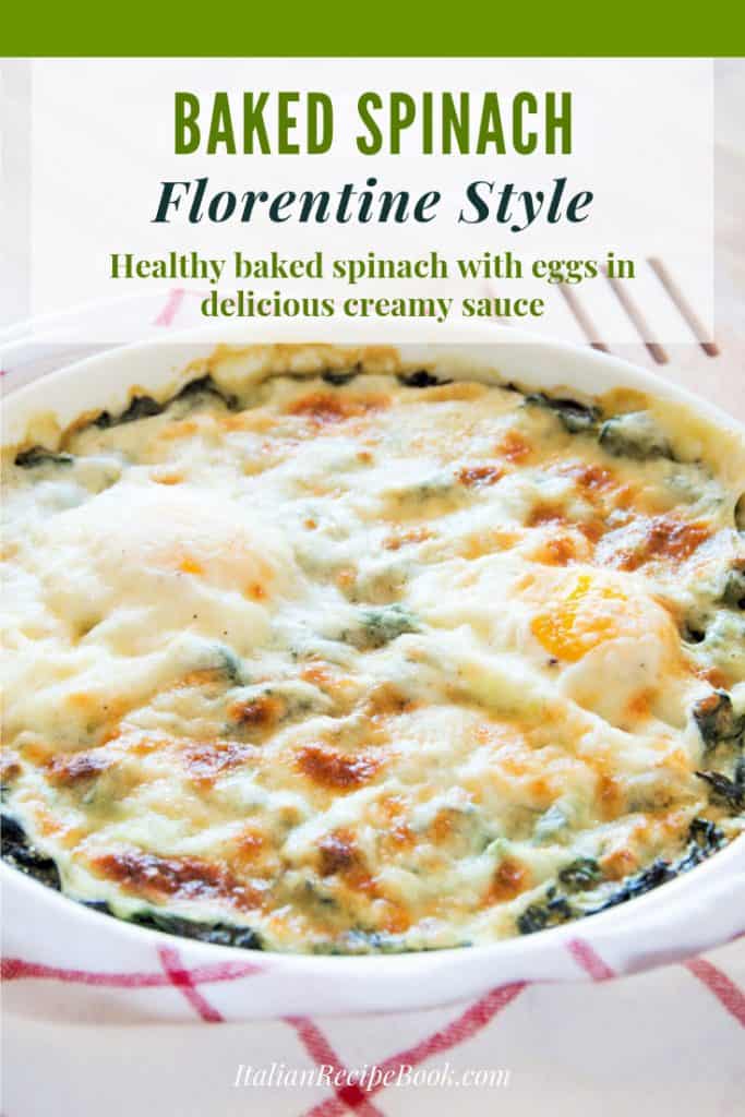 Baked Spinach Florentine Style {Healthy, creamy, perfect for branch menu!}