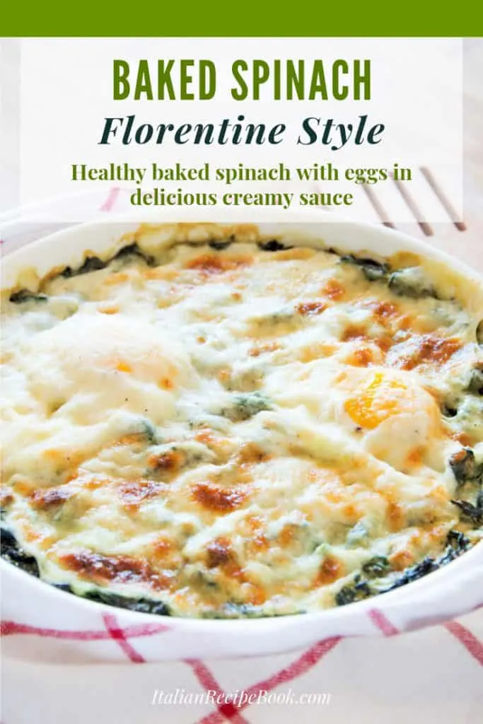 Baked Spinach Florentine Style {Healthy, creamy, perfect for branch menu!}