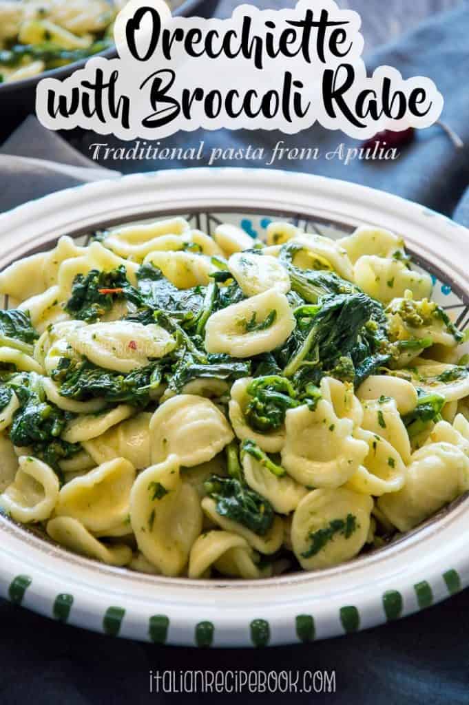 Orecchiette Pasta With Broccoli Rabe Angle View