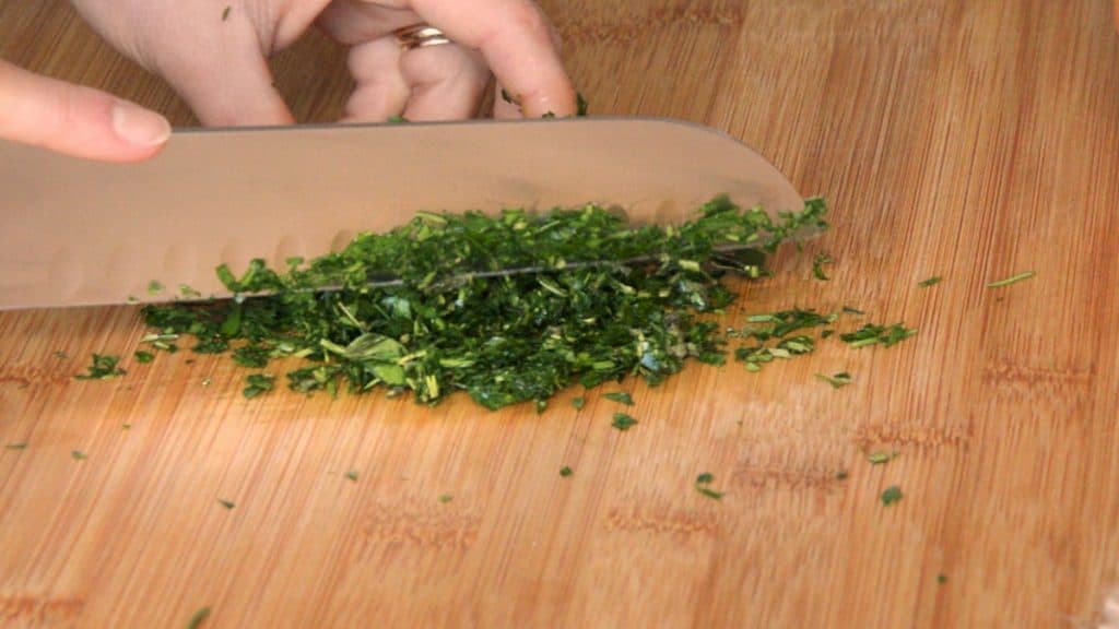 Finely chopped herbs
