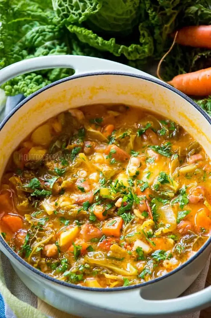 Minestrone Soup in a Dutch Oven