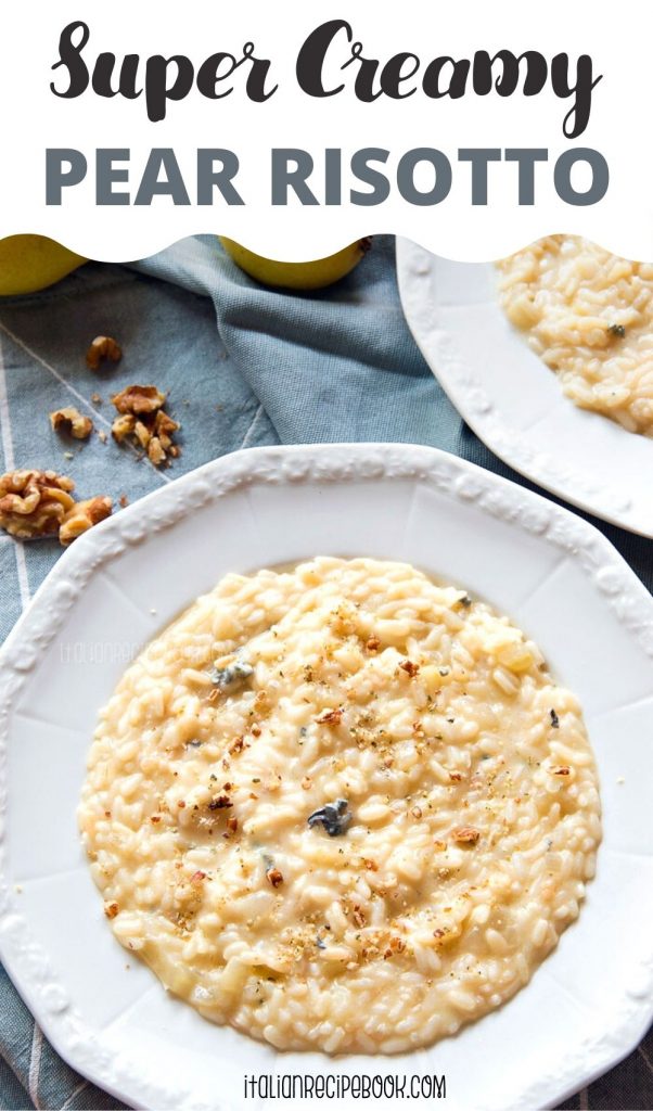 This pear risotto recipe makes super creamy, elegant risotto in no time!