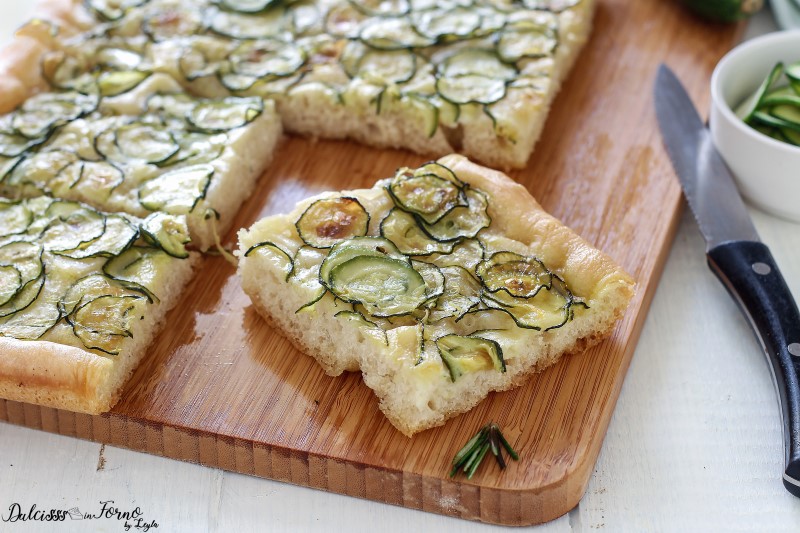 focaccia with zucchini