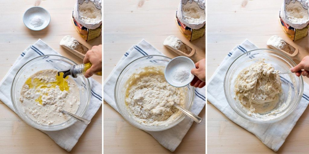 making ciabatta dough