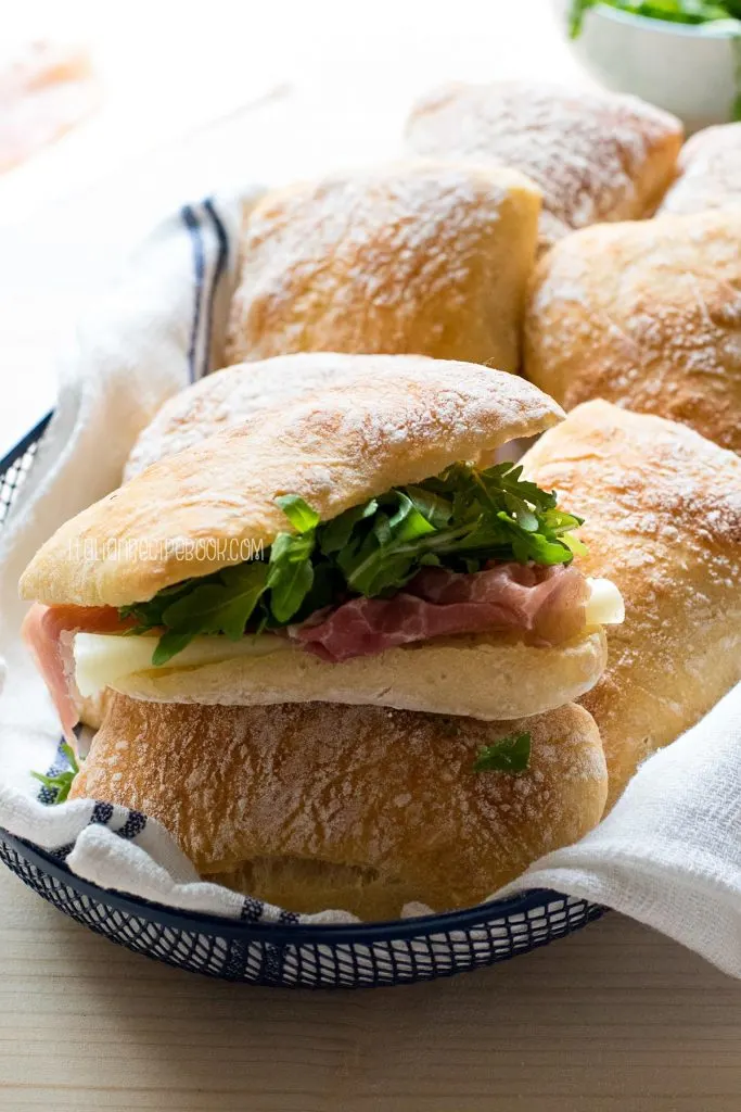 ciabatta bread roll sandwich