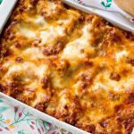 Lasagna Al Forno in a baking dish