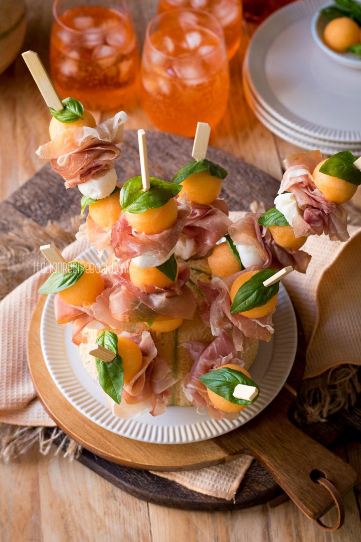 Melon and Prosciutto Skewers The Perfect Italian Antipasto Italian