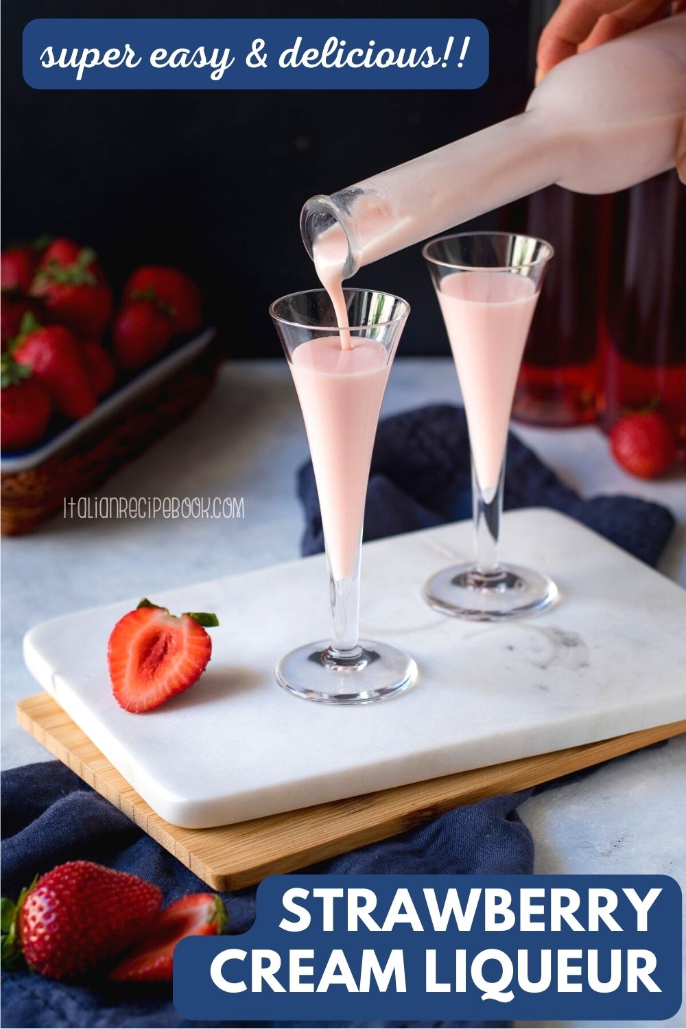 Strawberry Liqueur {Creamy & Classic Version} Italian Recipe Book