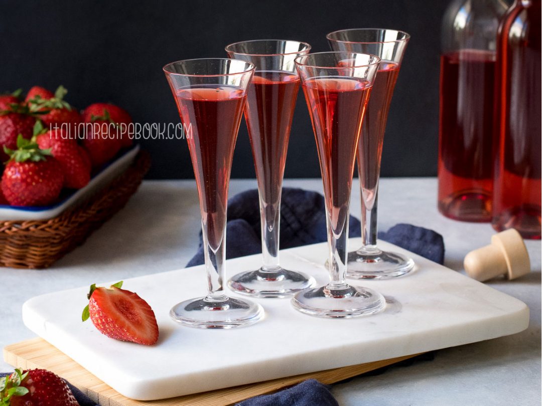 Strawberry Liqueur {Creamy & Classic Version} Italian Recipe Book