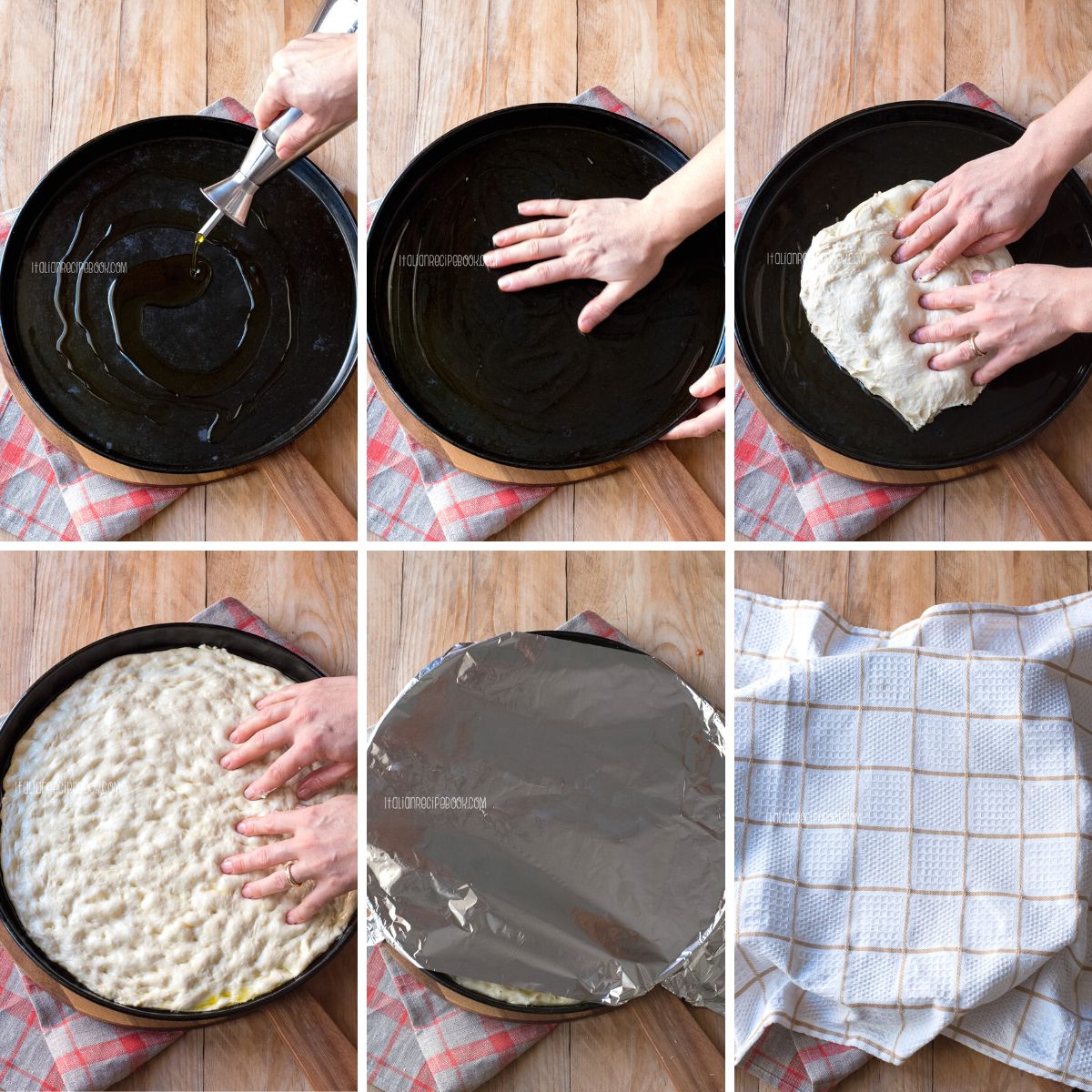arrange focaccia in a pan