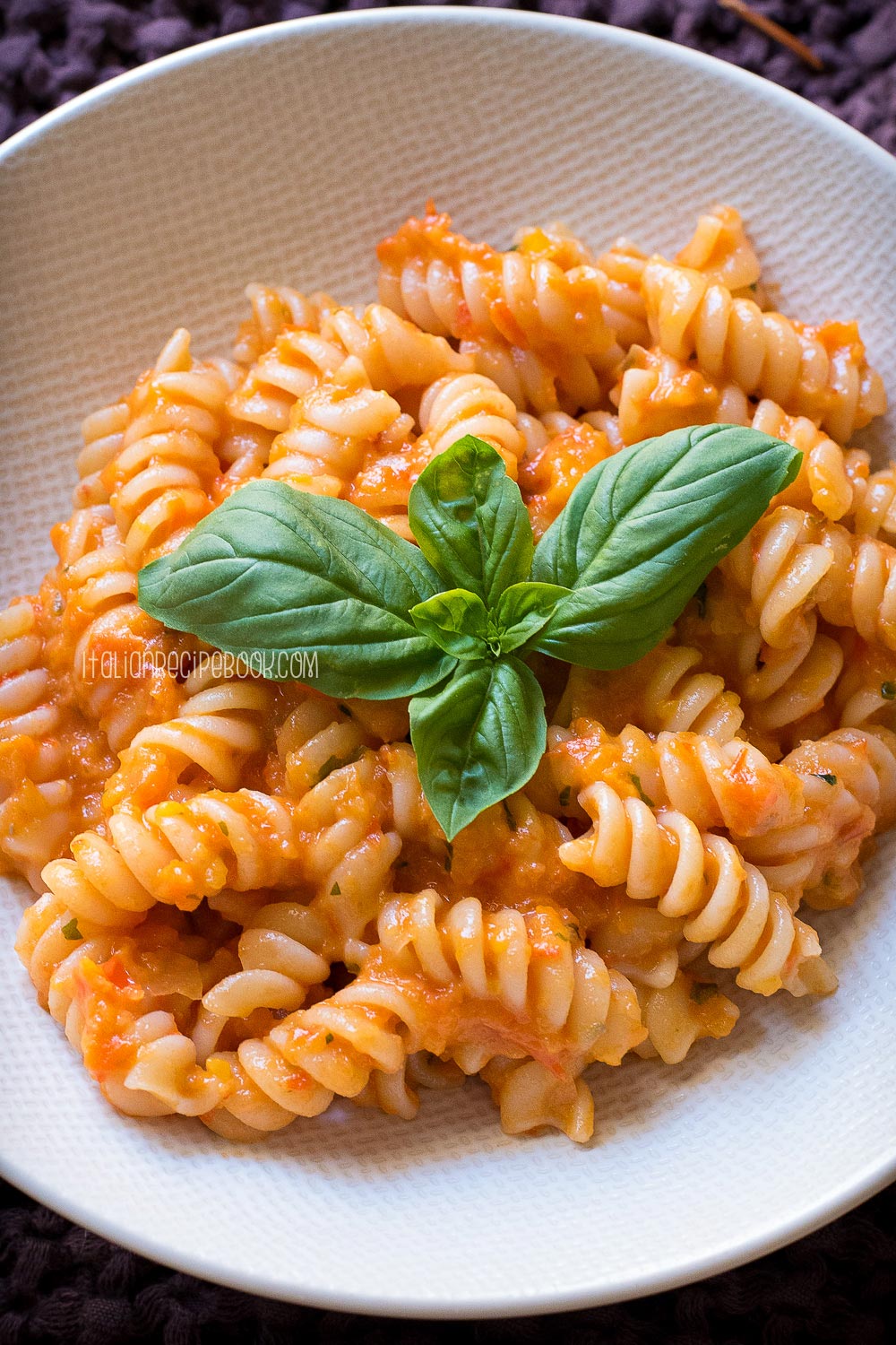 pasta with peperonata