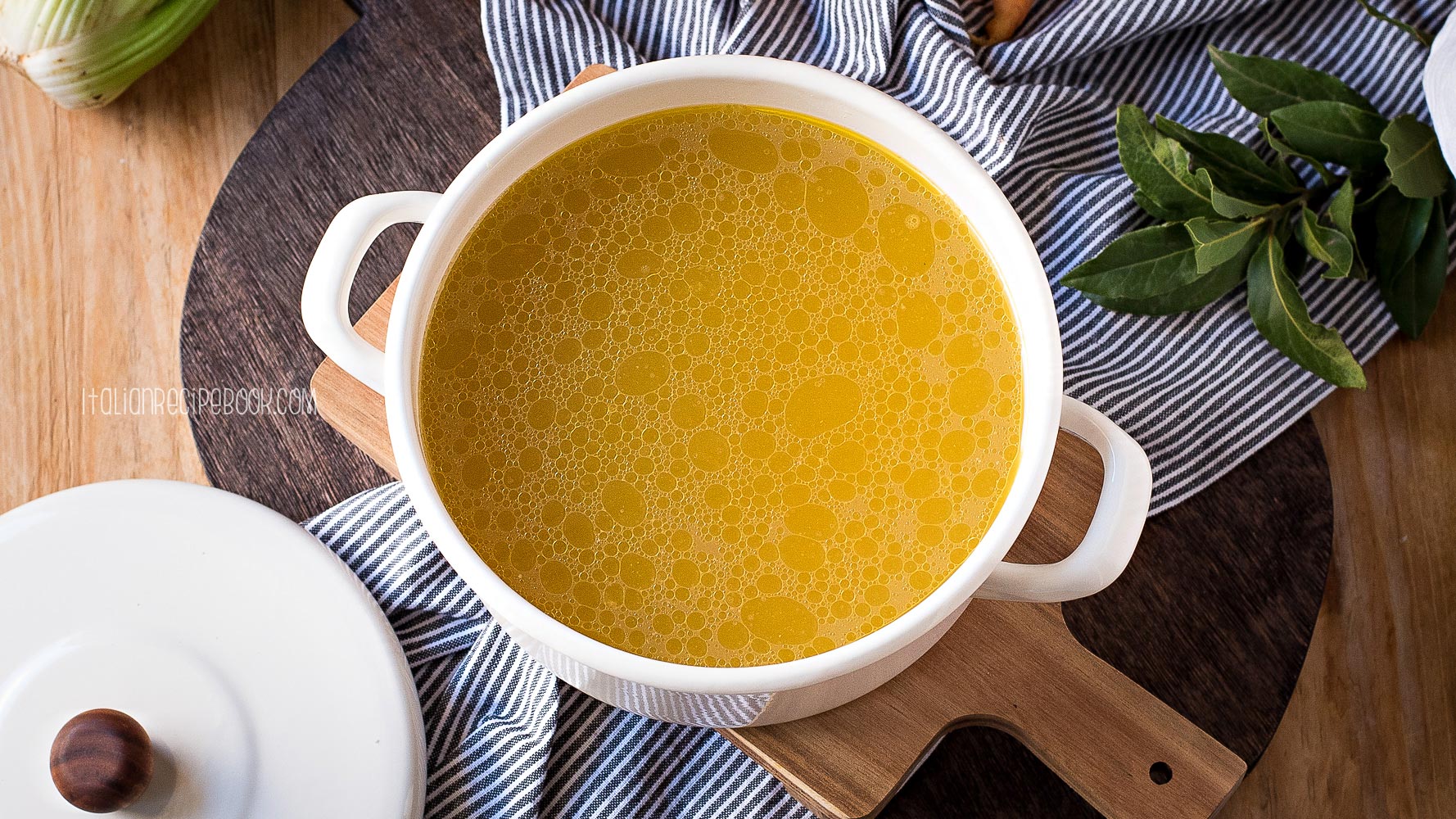 Homemade Meat Broth (Brodo Di Carne) Italian Recipe Book