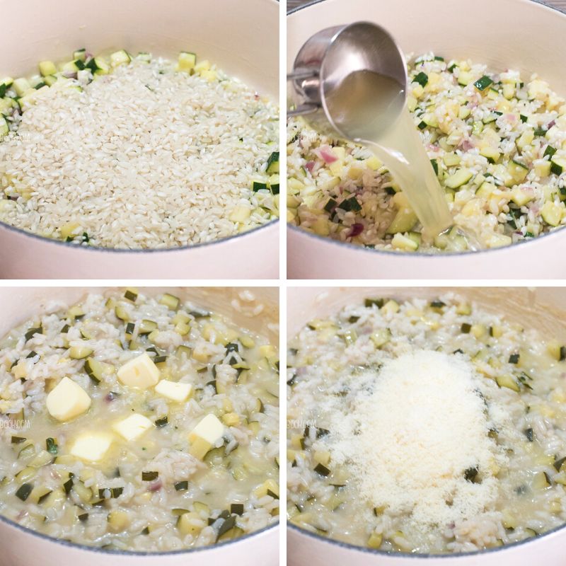 how to make zucchini risotto