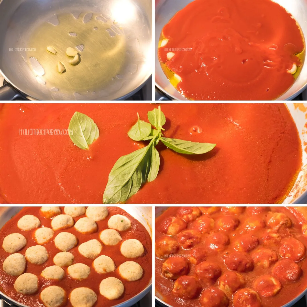 how to make ricotta balls in tomato sauce step by step