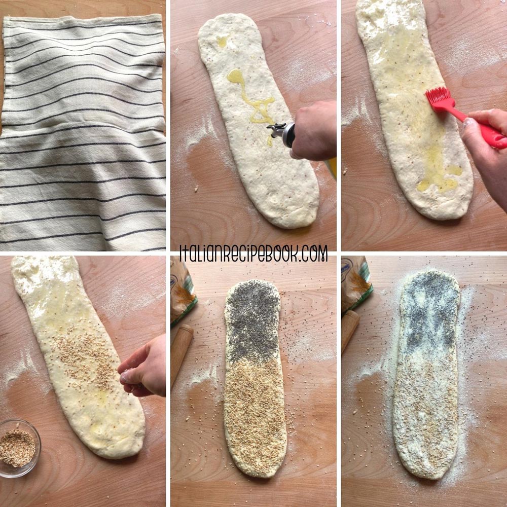 seasoning breadsticks dough