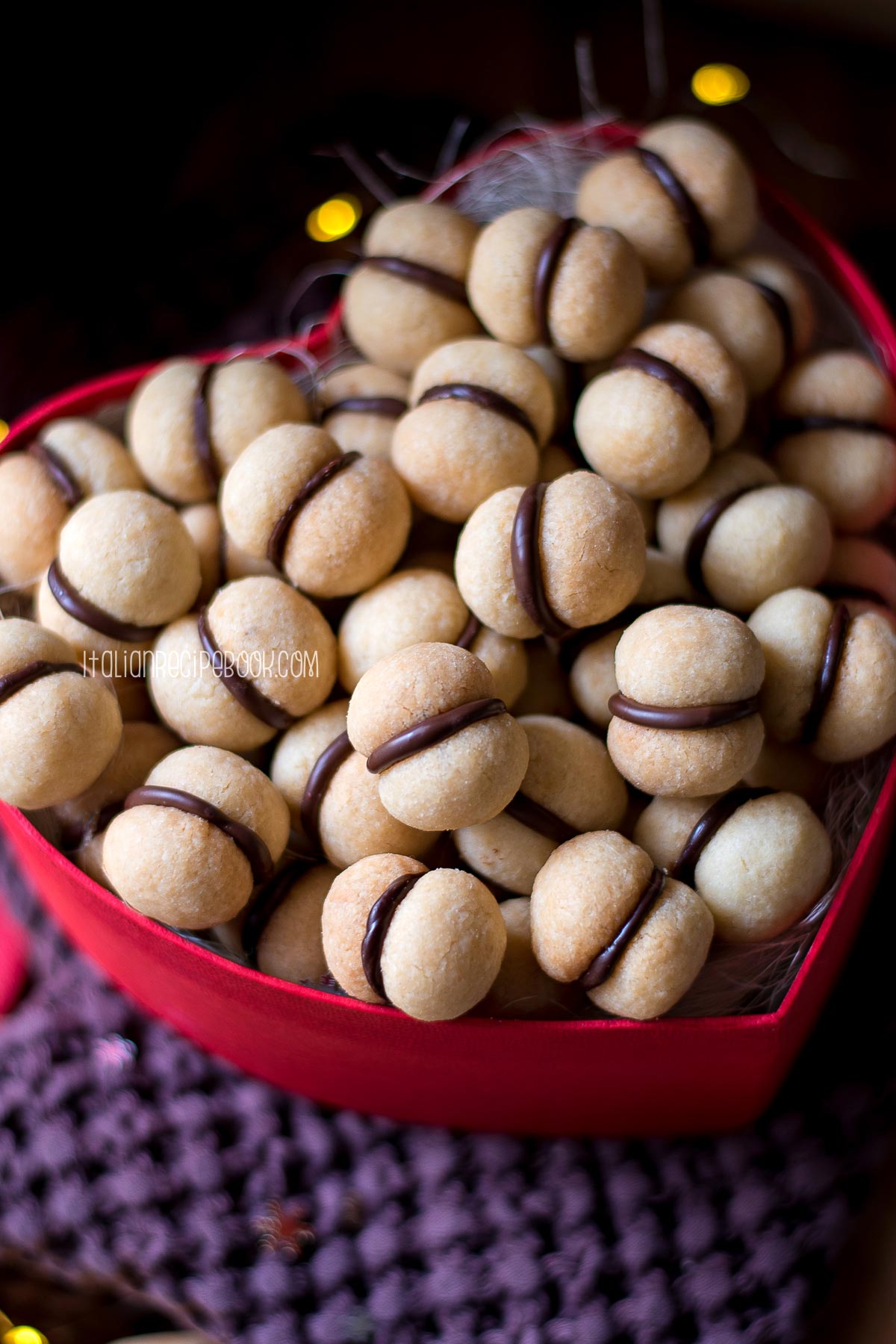 baci di dama cookies in a box