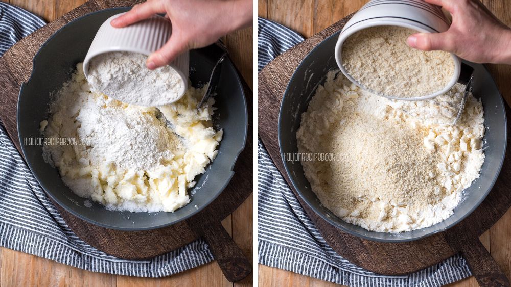 how to make baci di dama cookie dough - step 2
