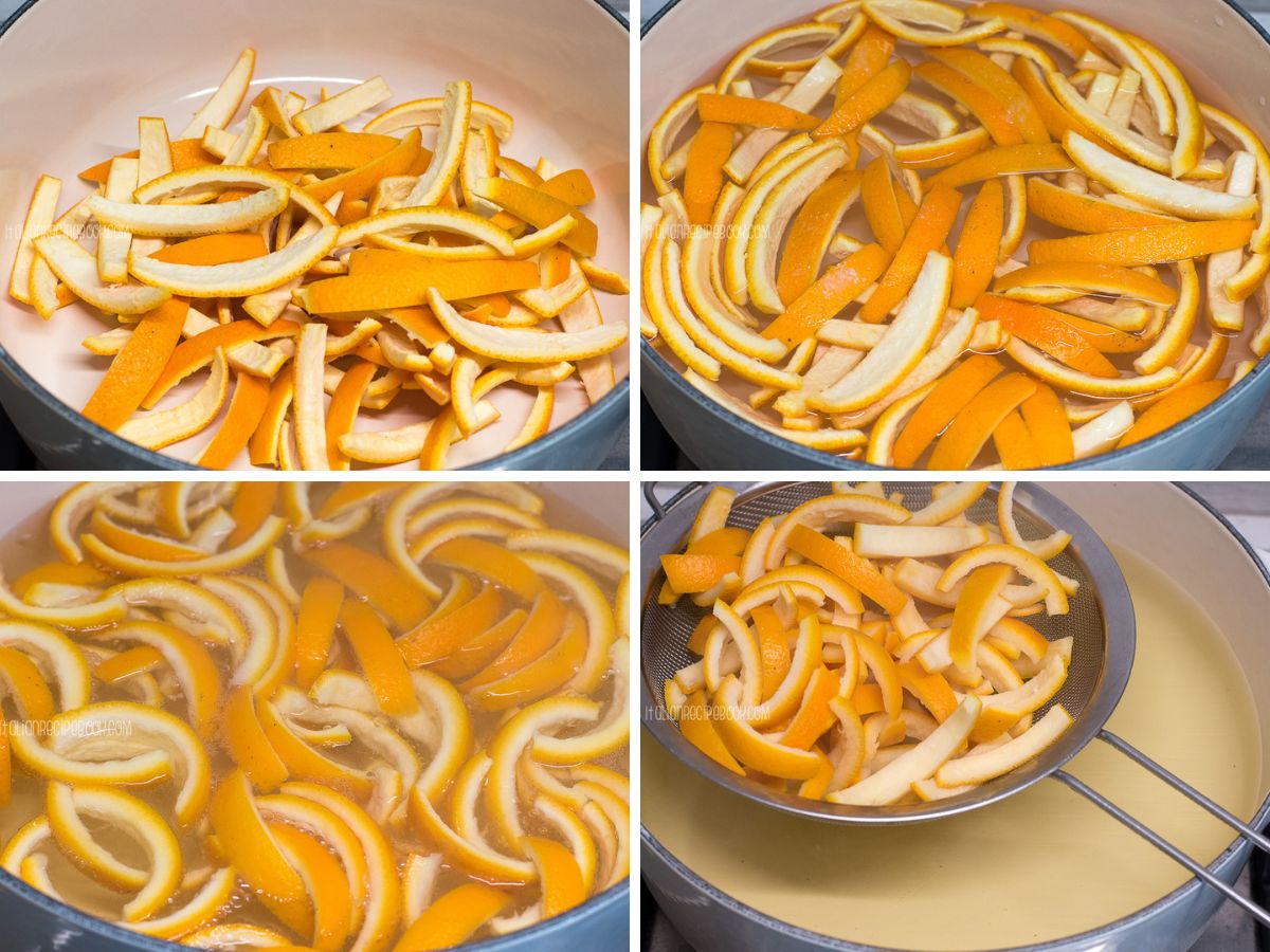 boiling orange peels