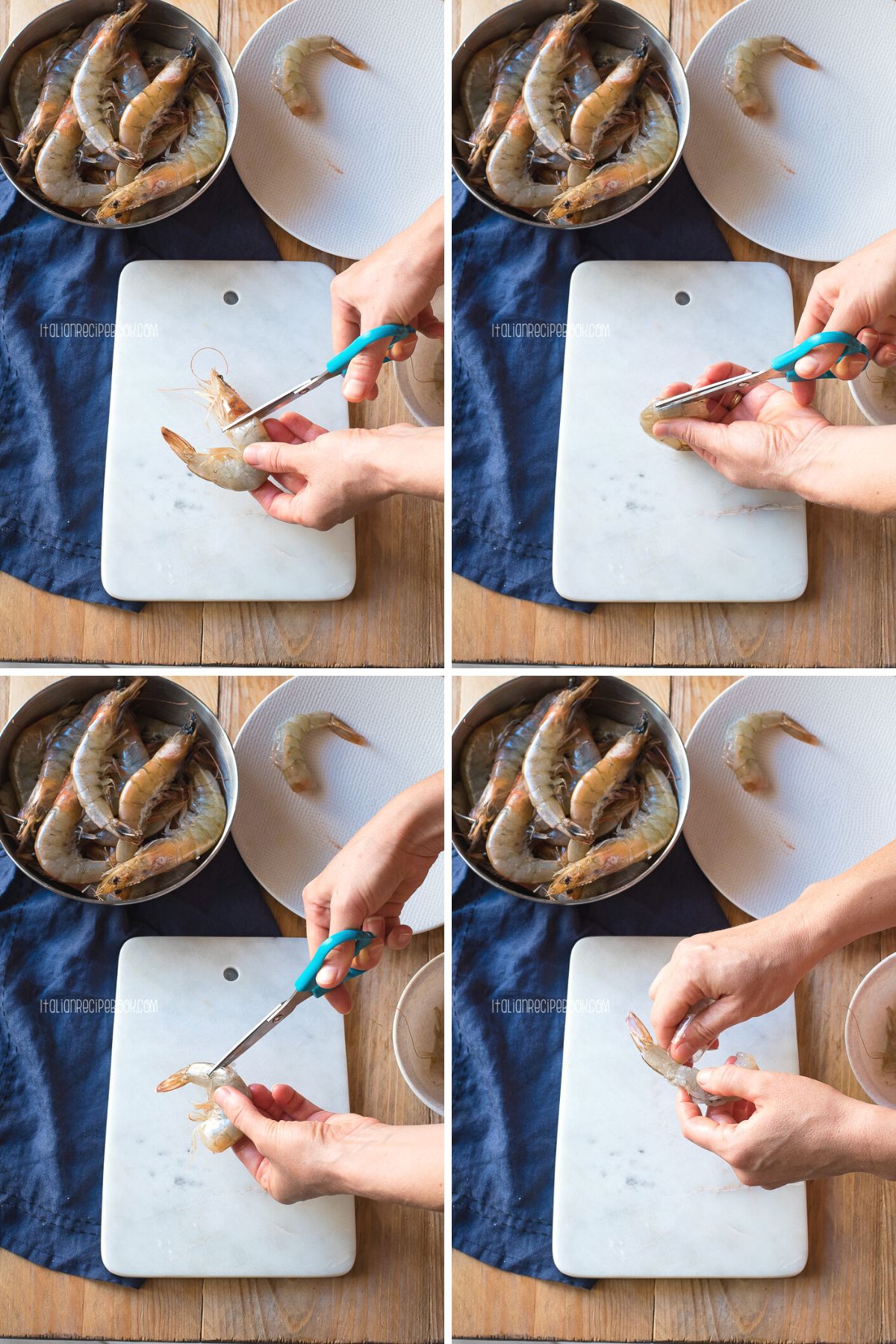 clean and devein shrimp