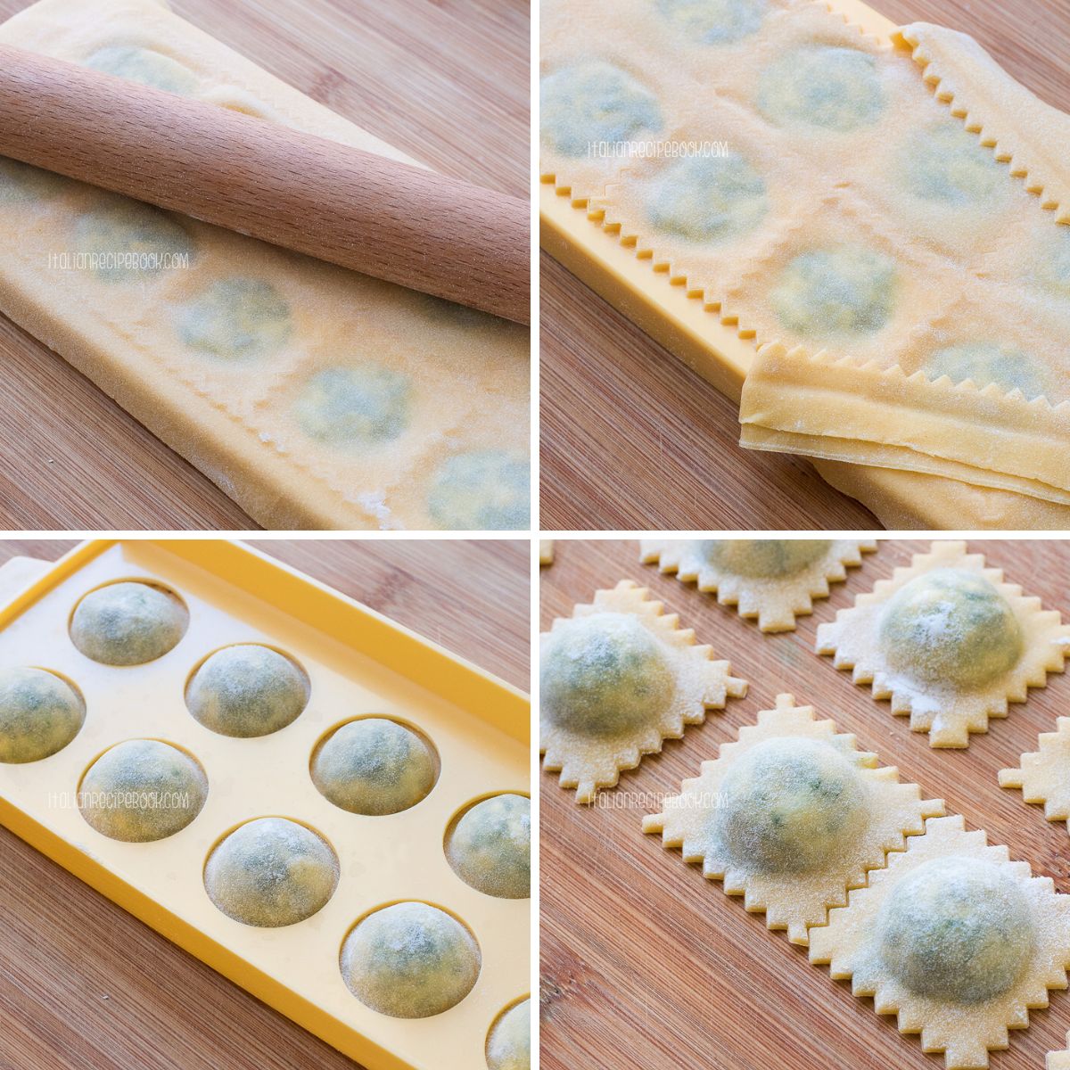 extracting ravioli from the stamp